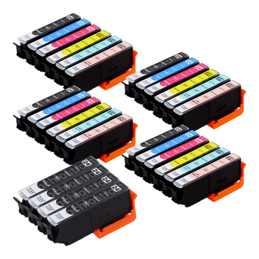 Cartucce d'inchiostro Epson T24XL compatibili (8 nero + 20 colori)