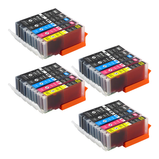 Cartucce d'inchiostro Canon PGI-580XL/CLI-581XL compatibili (8 nero + 12 colori)