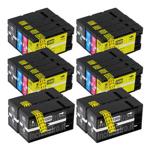 Cartucce d'inchiostro Canon PGI-1500XL compatibili (8 nero + 12 colori)