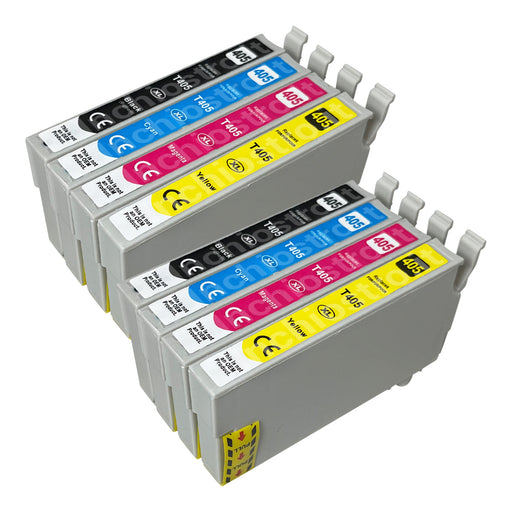 Cartucce d'inchiostro Epson 405XL compatibili (2 neri + 6 colori)