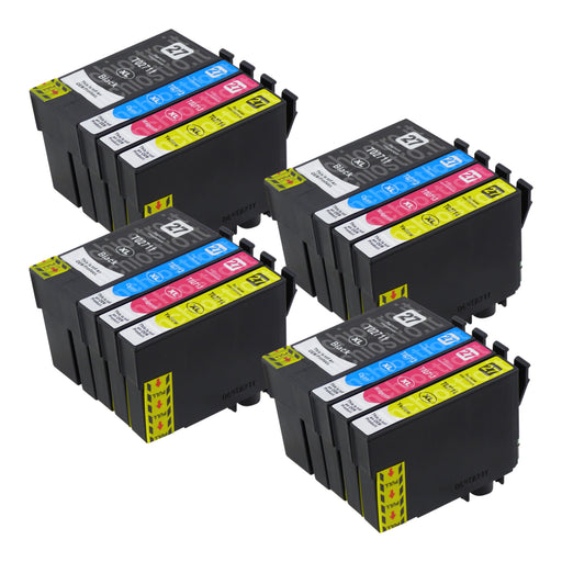 Cartucce d'inchiostro Epson T27XL compatibili (4 neri + 12 colori)
