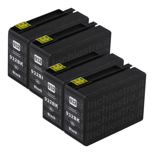 Cartucce d'inchiostro HP 932XL compatibili nere (4 nere)