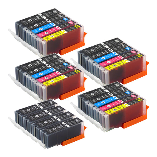 Cartucce d'inchiostro Canon PGI-580XL/CLI-581XL compatibili (12 nero + 12 colori)