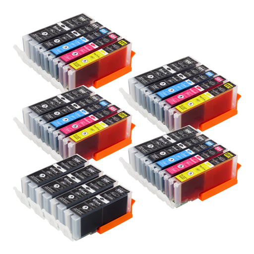Cartucce d'inchiostro Canon PGI-550XL/CLI-551XL compatibili (12 nero + 12 colori)