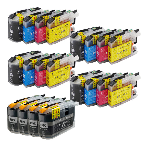 Cartucce d'inchiostro Brother LC127XL/LC125XL compatibili (8 nero + 12 colori)