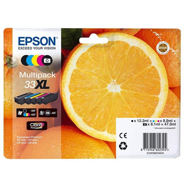 Epson T33XL (Arancia) Cartucce per stampanti
