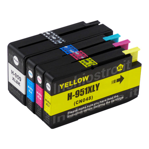 Cartucce d'inchiostro HP 950XL/951XL compatibili (1 nero + 3 colori)