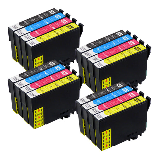 Cartucce d'inchiostro Epson T1285 compatibili (4 nero + 12 colori)