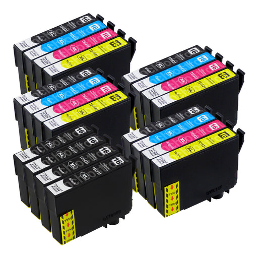 Cartucce d'inchiostro Epson T16XL compatibili (8 nero + 12 colori)