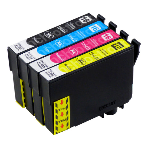 Cartucce d'inchiostro Epson T16XL compatibili (1 nero + 3 colori)
