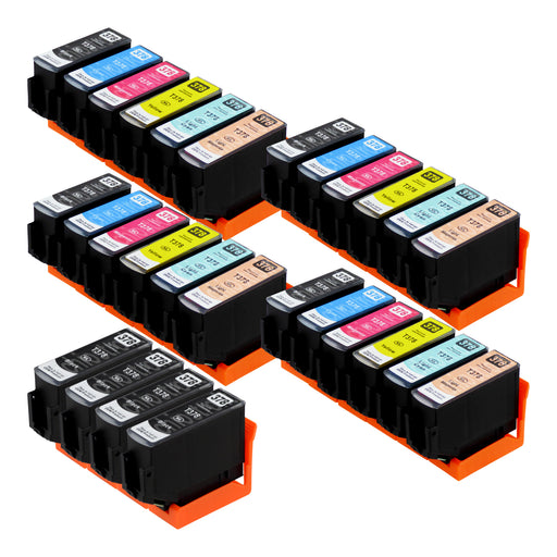 Cartucce d'inchiostro Epson 378XL compatibili (8 nero + 20 colori)
