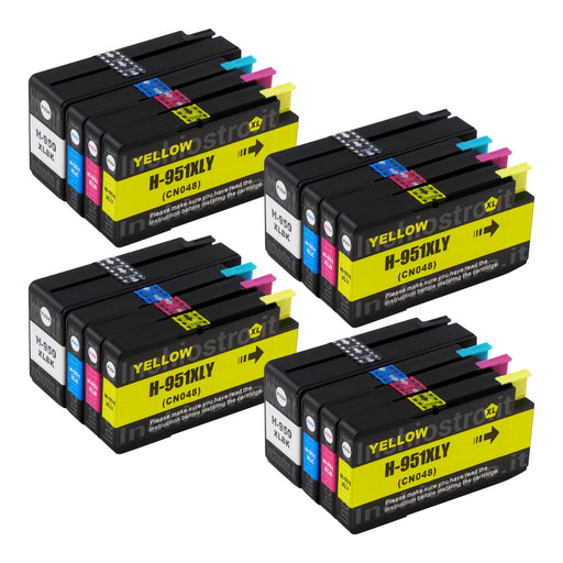 Cartucce d'inchiostro HP 950XL/951XL compatibili (4 nero + 12 colori)