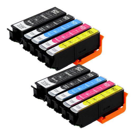 Cartucce d'inchiostro Epson T26XL compatibili (2 neri + 2 neri fotografici + 6 colori)