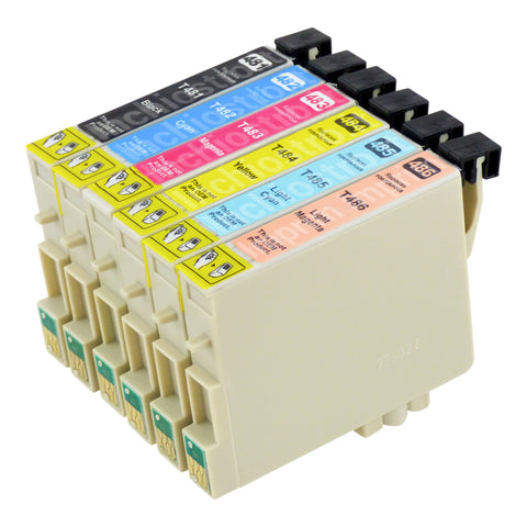 Cartucce d'inchiostro Epson T0487 compatibili (1 nero + 5 colori)