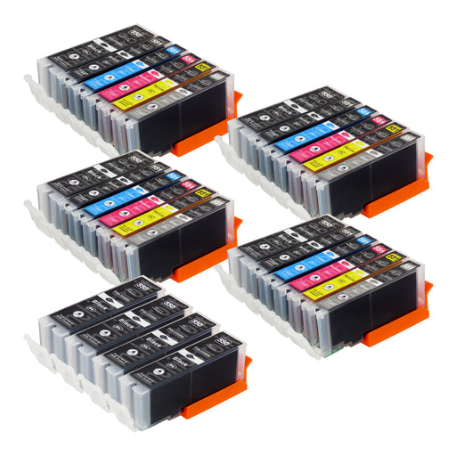 Cartucce d'inchiostro Canon PGI-550XL/CLI-551XL compatibili (12 neri + 12 colori + 4 grigi)