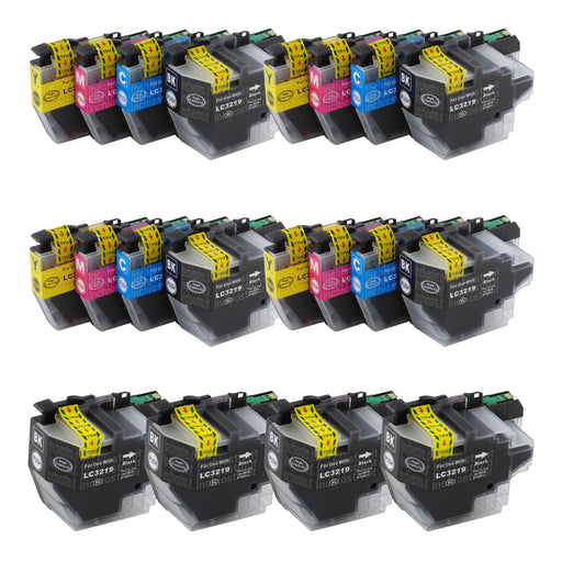 Cartucce d'inchiostro Brother LC3217XL/LC3219XL compatibili (8 nero + 12 colori)