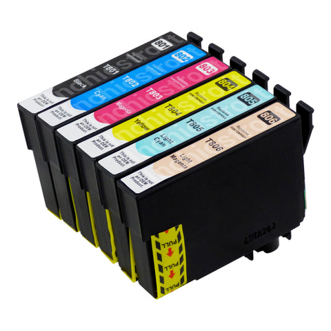 Cartucce d'inchiostro Epson T0807 compatibili (1 nero + 5 colori)