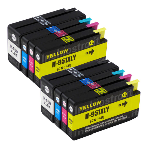 Cartucce d'inchiostro HP 950XL/951XL compatibili (2 neri + 6 colori)