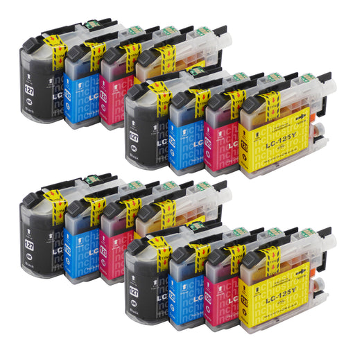 Cartucce d'inchiostro Brother LC127XL/LC125XL compatibili (4 nero + 12 colori)