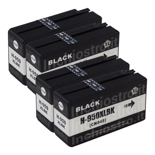 Cartucce d'inchiostro HP 950XL compatibili nere (4 nere)