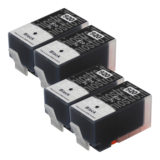 Cartucce d'inchiostro HP 920XL compatibili nere (4 nere)