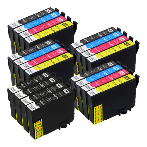 Cartucce d'inchiostro Epson T1285 compatibili (8 nero + 12 colori)