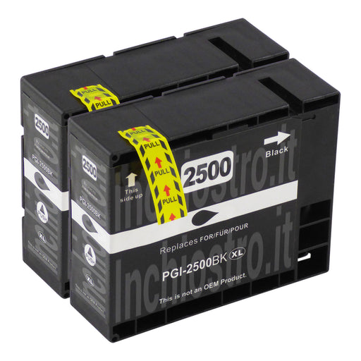 Cartucce d'inchiostro Canon PGI-2500XL compatibili Nero (2 Nero)