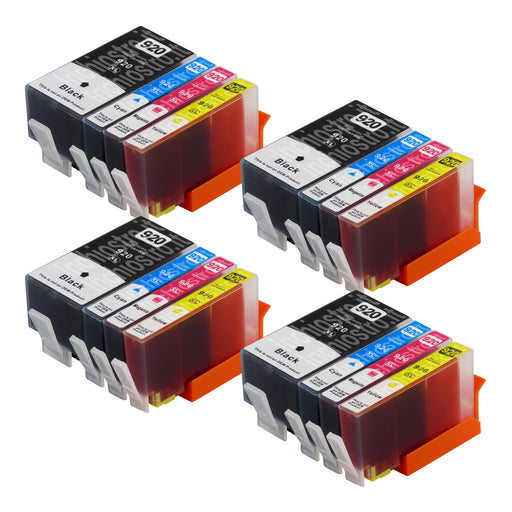 Cartucce d'inchiostro HP 920XL compatibili (4 nero + 12 colori)