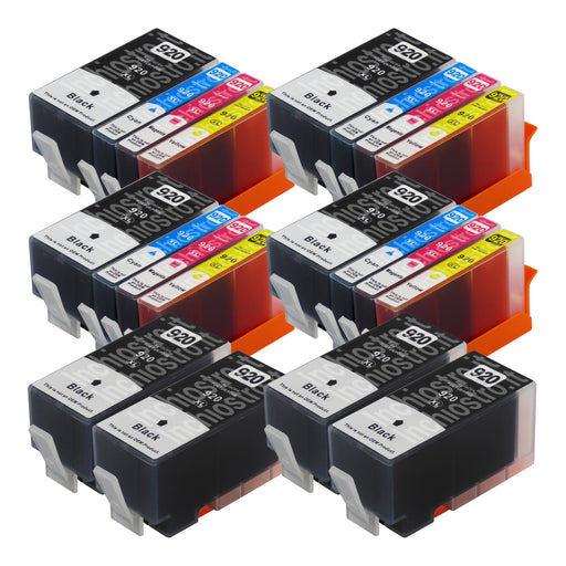 Cartucce d'inchiostro HP 920XL compatibili (8 nero + 12 colori)