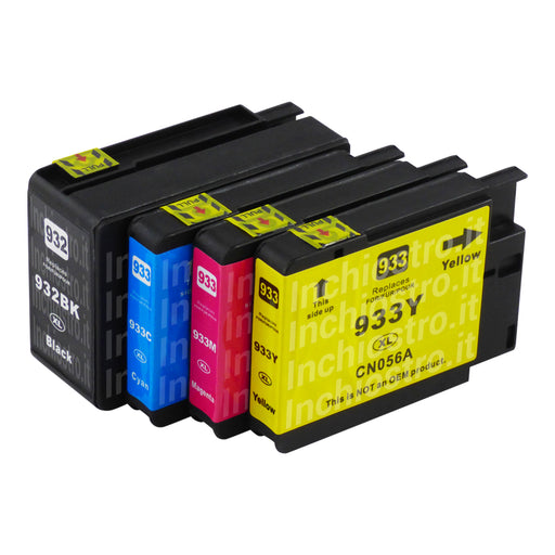 Cartucce d'inchiostro HP 932XL/933XL compatibili (1 nero + 3 colori)