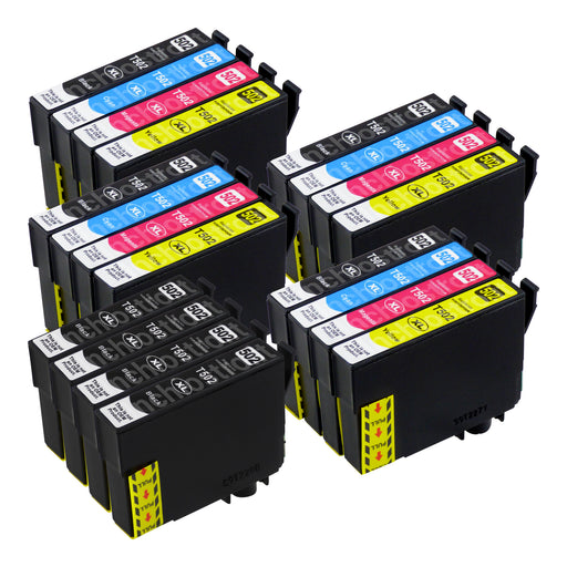 Cartucce d'inchiostro Epson 502XL compatibili (8 nero + 12 colori)