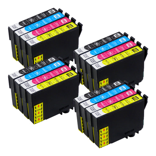 Cartucce d'inchiostro Epson T16XL compatibili (4 neri + 12 colori)
