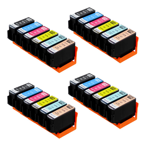 Cartucce d'inchiostro Epson 378XL compatibili (4 nero + 20 colori)