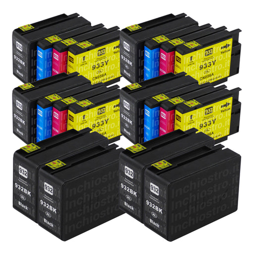 Cartucce d'inchiostro HP 932XL/933XL compatibili (8 nero + 12 colori)