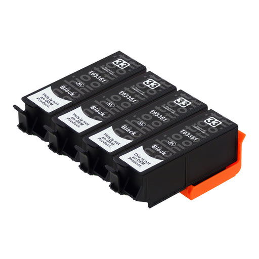 Cartucce d'inchiostro Epson T33XL compatibili nero (4 nero)