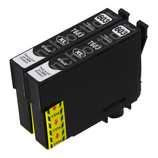 Cartucce d'inchiostro Epson 603XL compatibili Nero (2 Nero)