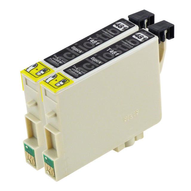 Cartucce d'inchiostro Epson T0481 compatibili Nero (2 Nero)