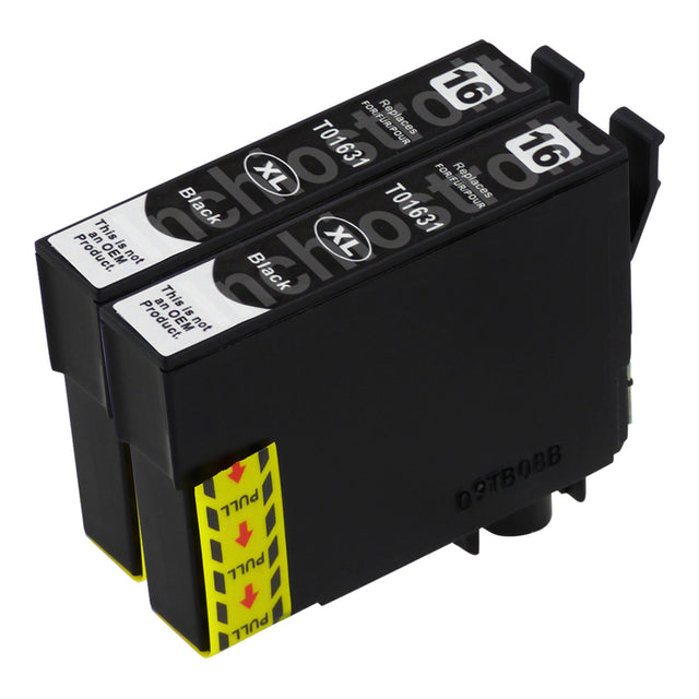 Cartucce d'inchiostro Epson T16XL compatibili Nero (2 Nero)