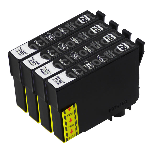 Cartucce d'inchiostro Epson T29XL compatibili nero (4 nero)