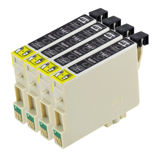 Cartucce d'inchiostro Epson T0481 compatibili Nero (4 Nero)