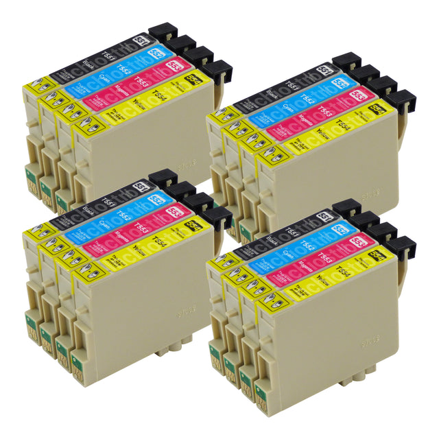 Cartucce d'inchiostro Epson T0556 compatibili (4 nero + 12 colori)