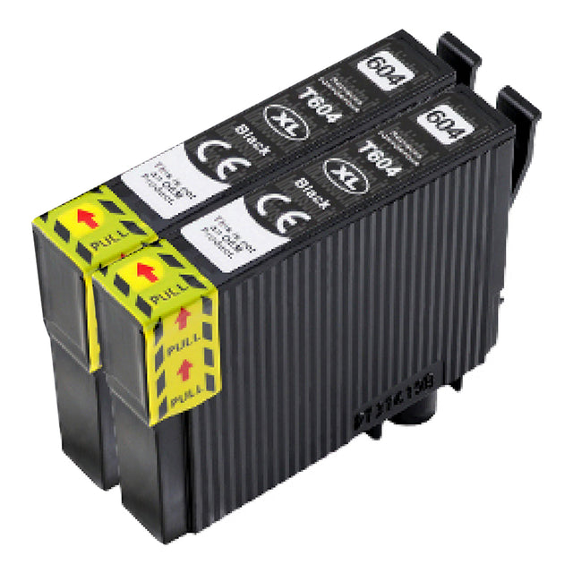 Cartucce d'inchiostro Epson 604XL compatibili Nero (2 Nero)