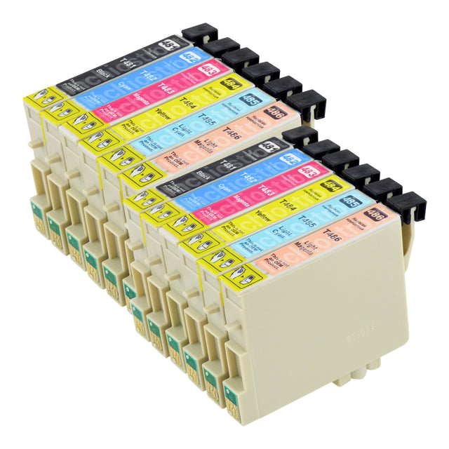 Cartucce d'inchiostro Epson T0487 compatibili (2 neri + 10 colori)