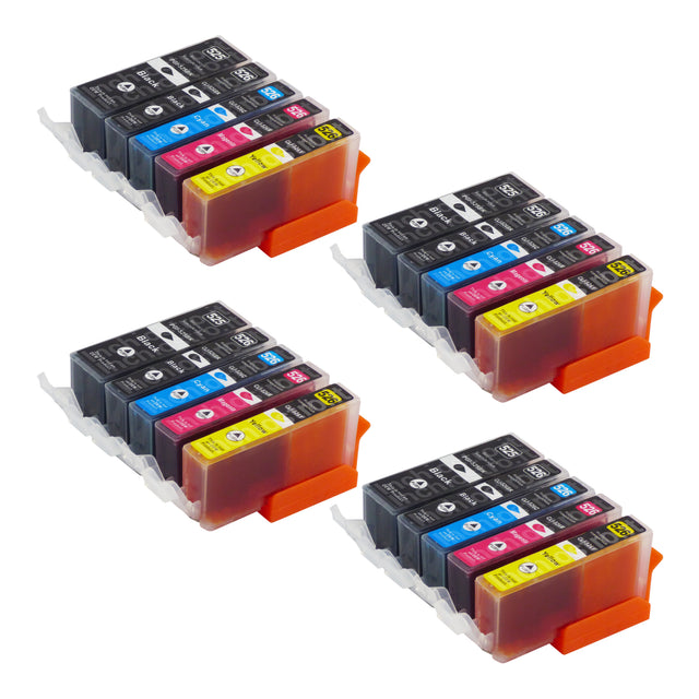 Cartucce d'inchiostro Canon PGI-525/CLI-526XL compatibili (8 nero + 12 colori)