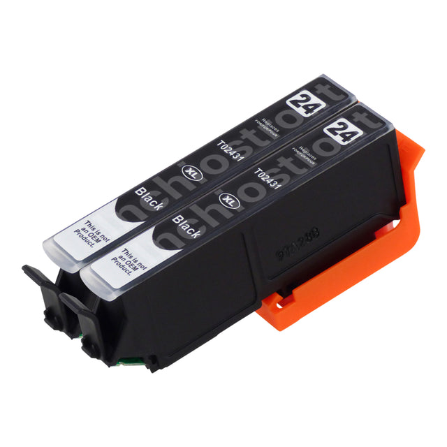 Cartucce d'inchiostro Epson T24XL compatibili Nero (2 Nero)