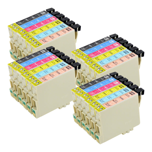 Cartucce d'inchiostro Epson T0487 compatibili (4 nero + 20 colori)