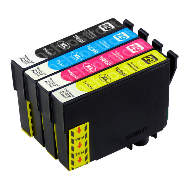 Cartucce d'inchiostro Epson T29XL compatibili (1 nero + 3 colori)
