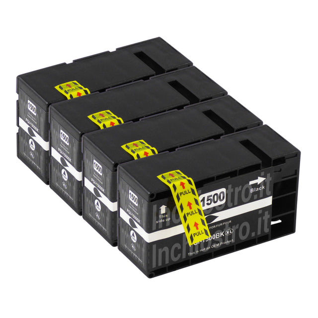 Cartucce d'inchiostro Canon PGI-1500XL compatibili Nero (4 Nero)