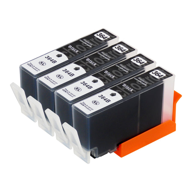 Cartucce d'inchiostro HP 364XL compatibili nere (4 nere)